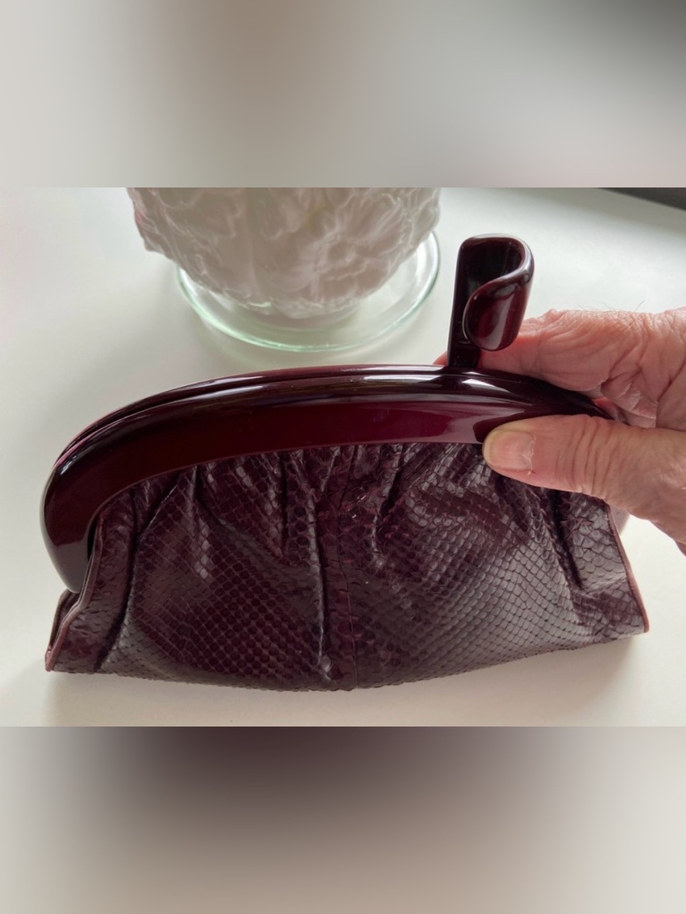 Bottega veneta snakeskin clutch - Picture 4 of 5